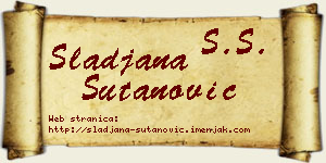 Slađana Šutanović vizit kartica